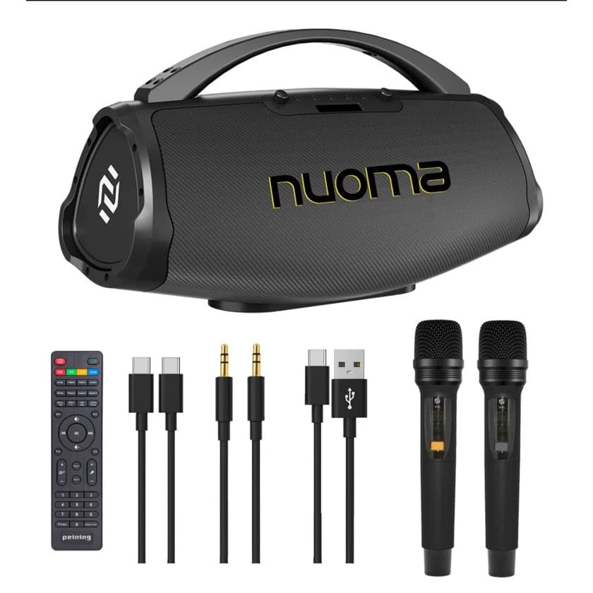 Nuoma Caixa De Som Bluetooth Boombox 380w À Prova D'água Rgb NM-IP501