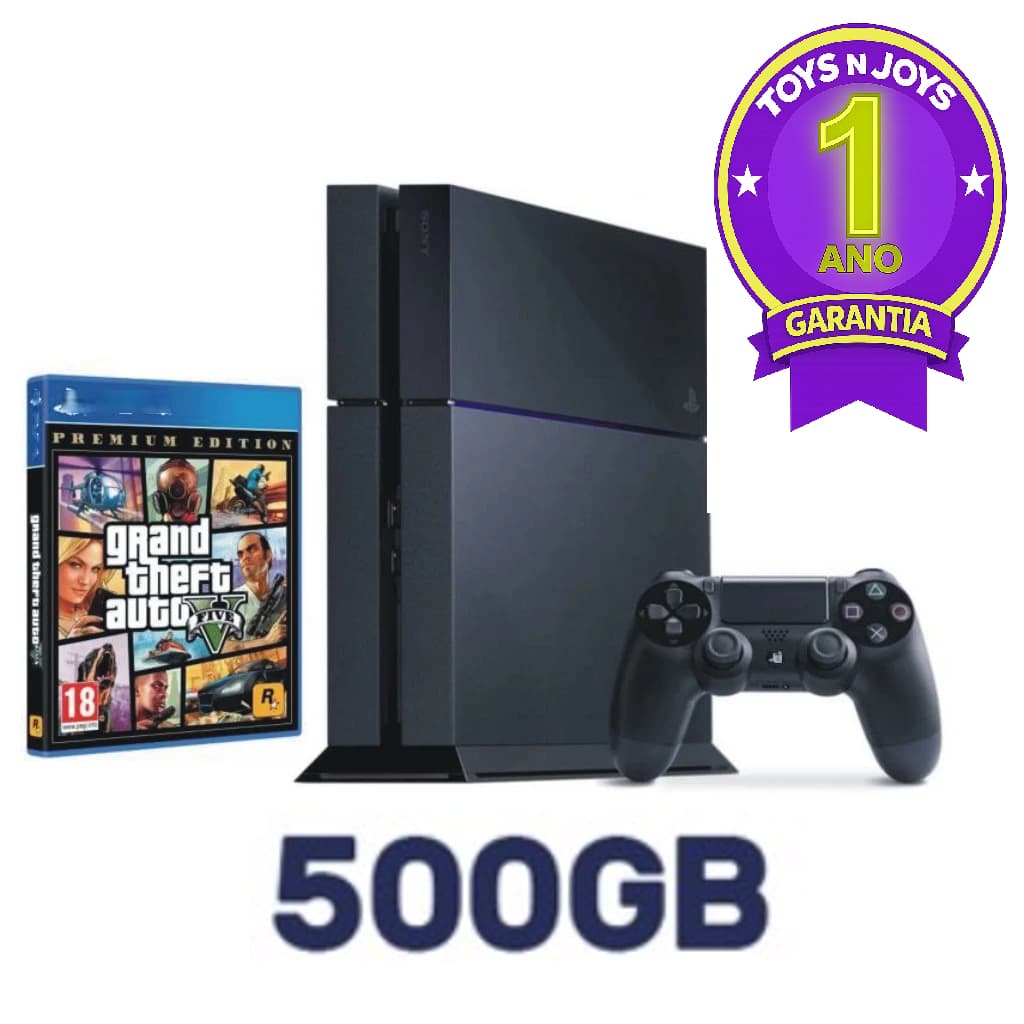 Console PS4 FAT 500GB PlayStation 4 com Controle