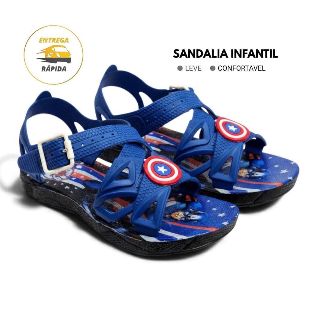 Sandália Infantil Personagens Masculino Casual