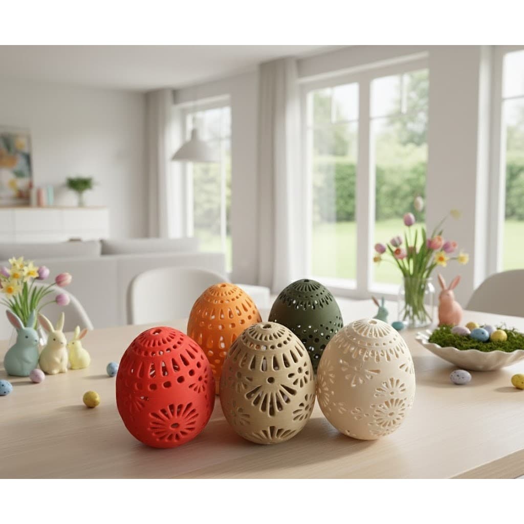 Decoração casa trio ovos de páscoa caça coelhinho coelho decorativo moderno minimalista BGG0123