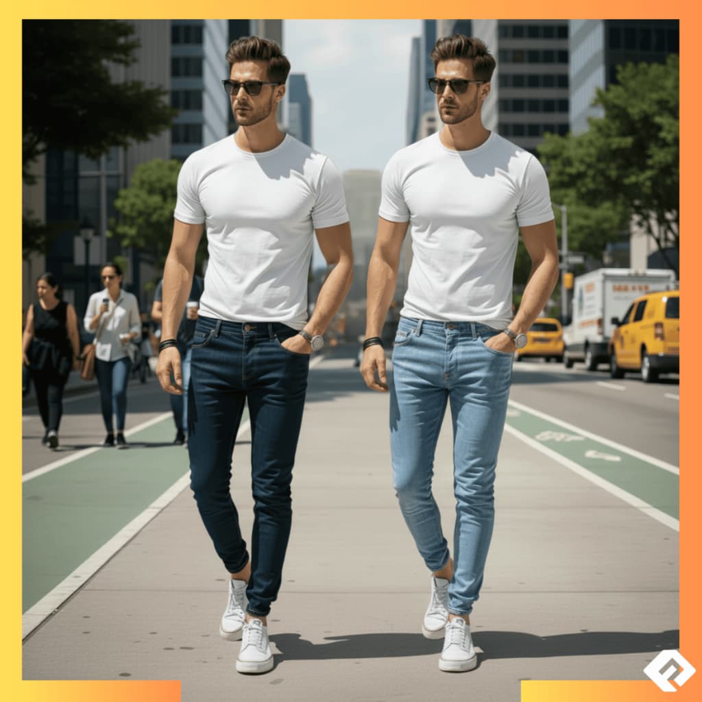 Kit 2 Calças Jeans Masculinas Slim Direto Da Fábrica Promoção