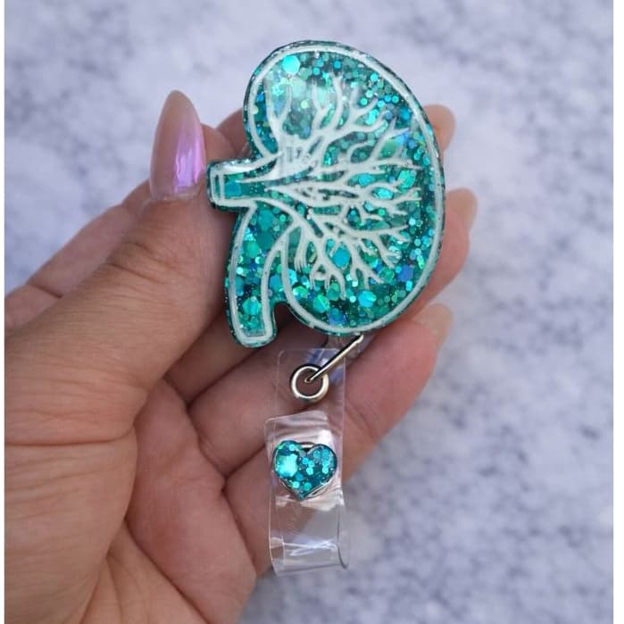 Porta Crachá RIM em Resina - Porta Crachá Órgãos Anatômicos Personalizados - para Estudantes e Profissionais da Saúde