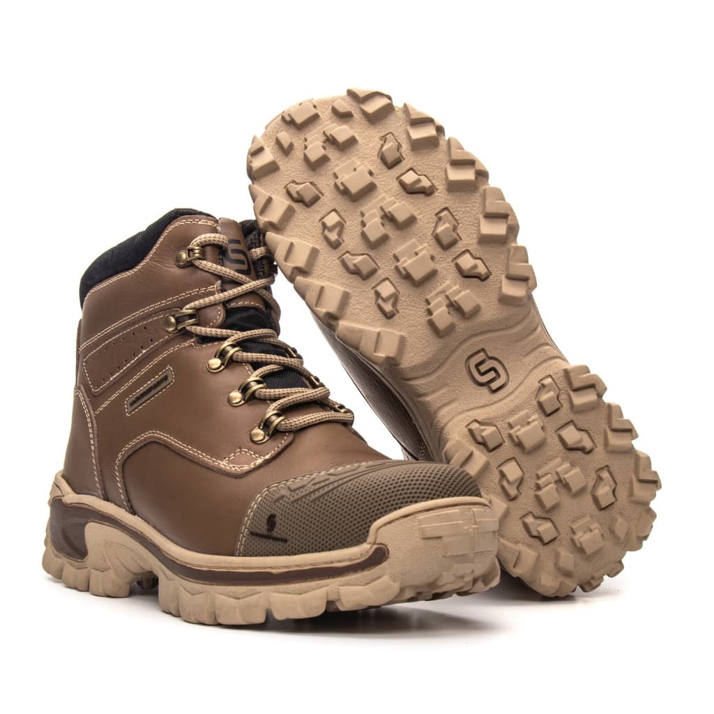 BOTA COTURNO ADVENTURE TRILHA LAZER DIA A DIA TRABALHO CERTIFICADO CA SEGURANCA MOTOQUEIRO PALMILHA