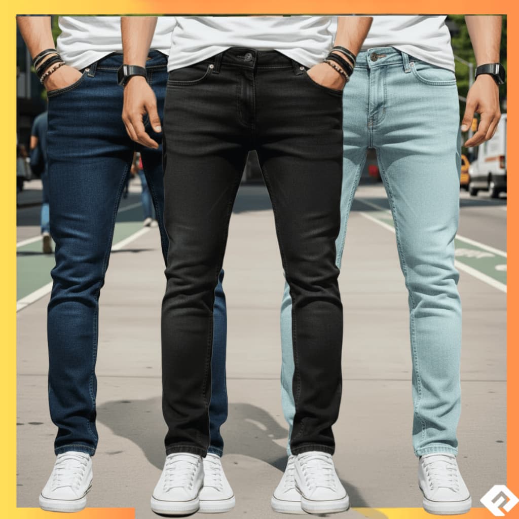 Kit 3 Calça Jeans Masculina com Elastano Premium Promoção