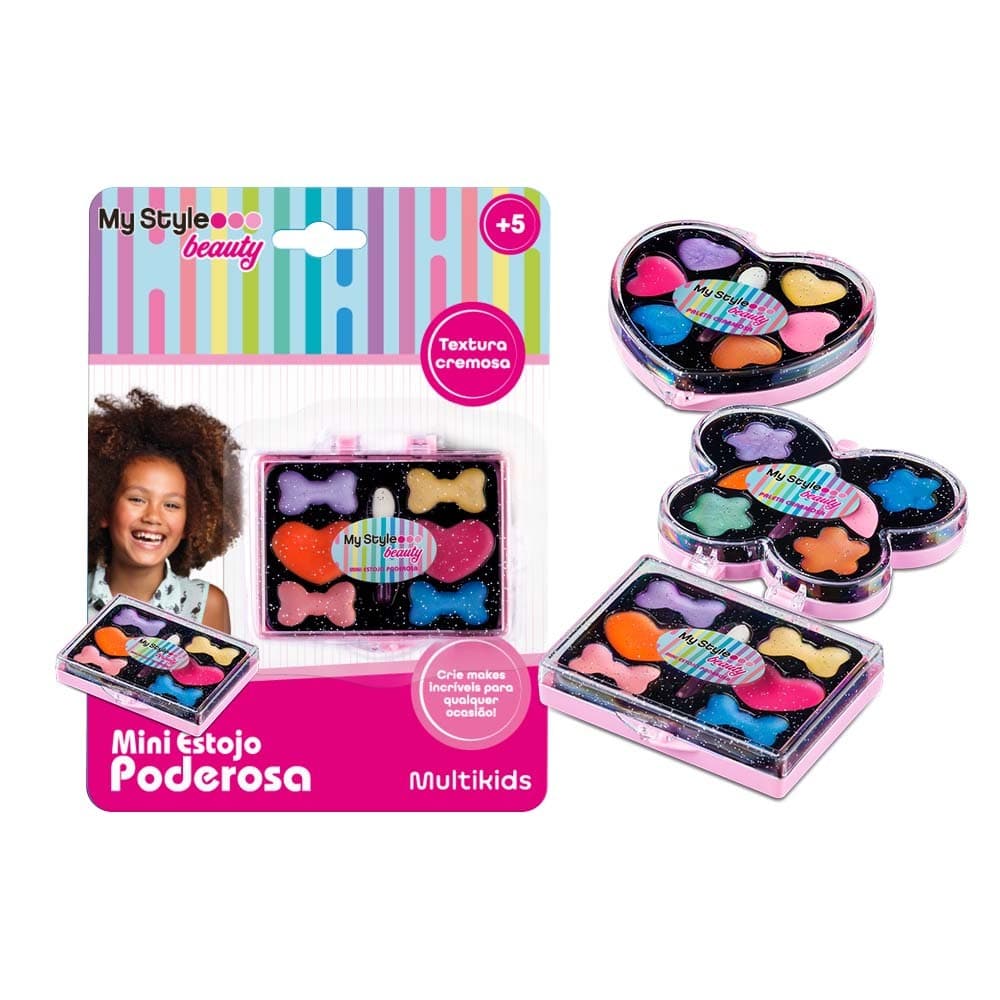 Mini Estojo Maquiagem Infantil My Style Beauty Poderosa - BR1328