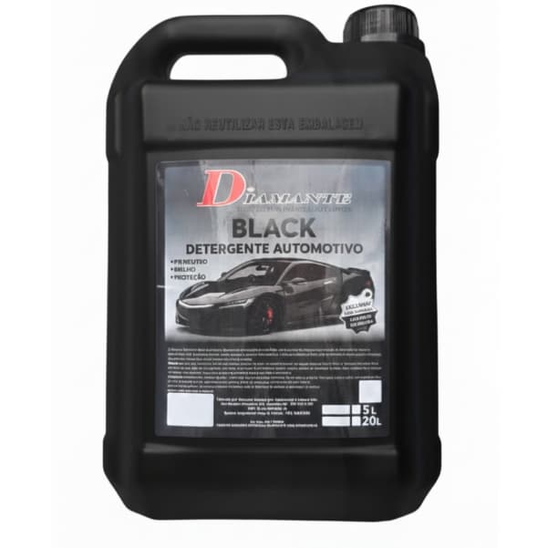 Detergente Automotivo Black – Para carros pretos e cores fortes 5L + Luva (Shampoo automotivo)