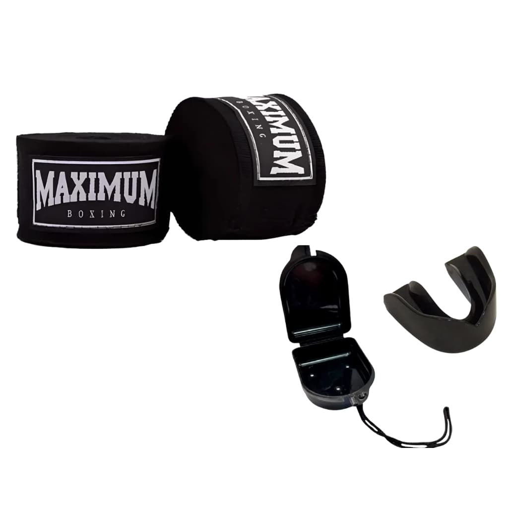 Kit bandagem Maximum Boxing 3m/5m e Protetor Bucal