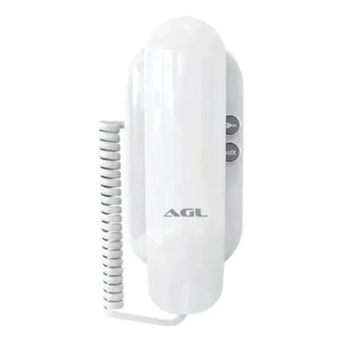 Interfone Monofone Porteiro Eletrônico Residencial S100 Branco - AGL