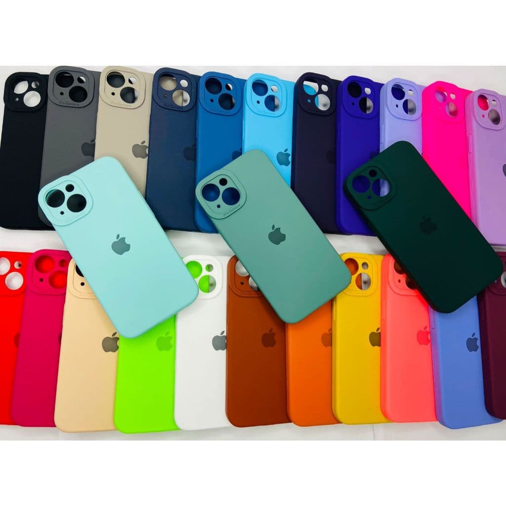 CAPA CAPINHA CASE PARA IPHONE 14 NORMAL A SILICONE INTERIOR AVELUDADA COM CÂMERA FECHADA