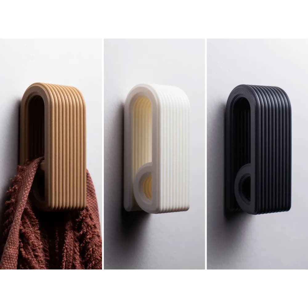 Suporte Toalha Pressão - Moderno Design Canelado | Porta Toalha Adesivo Sem Furo | Organizador Banheiro, Lavabo, Cozinha