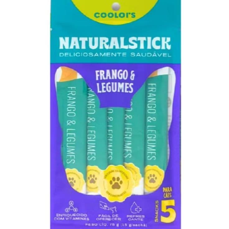 Sachê Natural Stick Frango E Legumes Caes C/ 5un De 15g TIPO CHURU