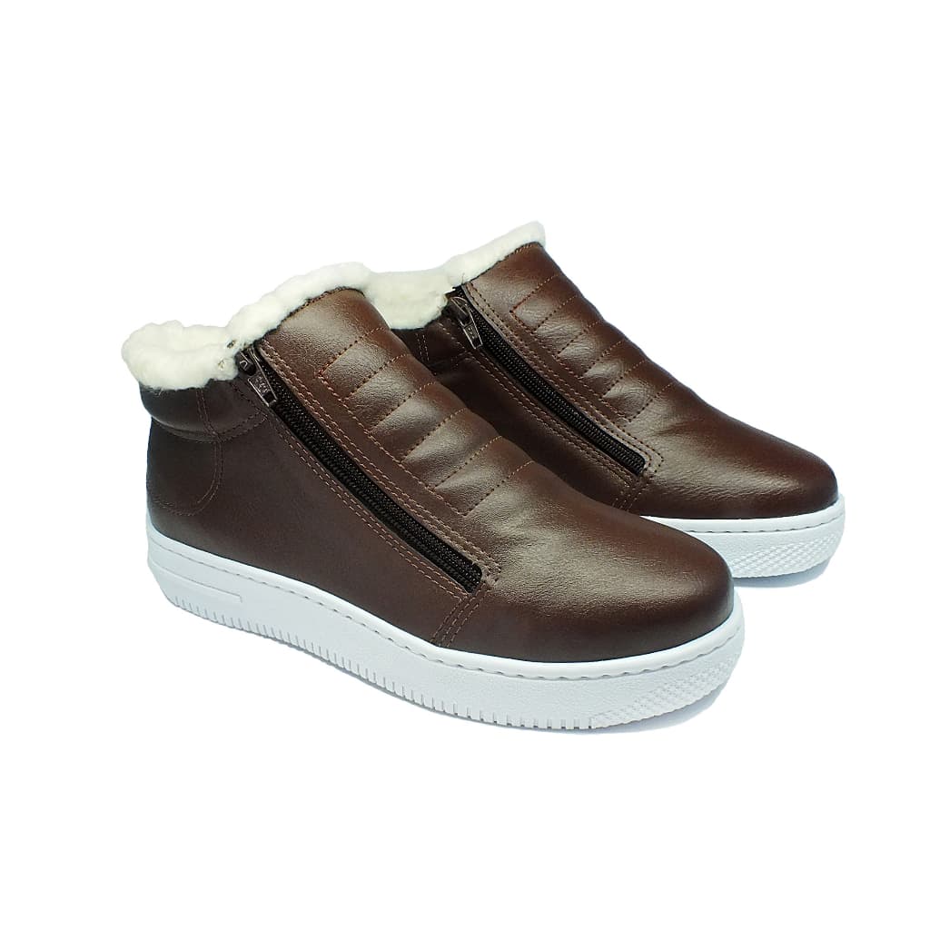Bota Tipo Coturno Pelo Lã Masculino e Feminino  para o Inverno Frio neve.