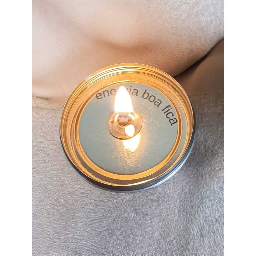 Mini vela aromática lembrancinha | Mini vela mensagem surpresa | Mini vela latinha - Acalmar Aromas