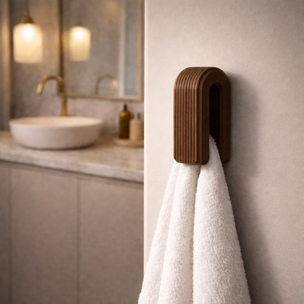 Suporte de Parede para Pano de prato – Porta Toalha Minimalista com Fita 3M