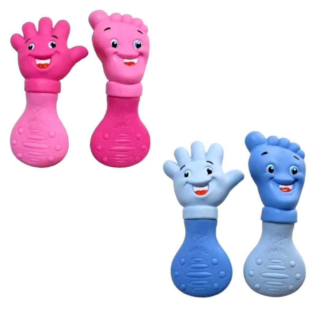 Mordedor para Bebê Macio anti stress alivio na gengiva - Mãozinha e Pezinho Atóxico Dentição Vilatoy