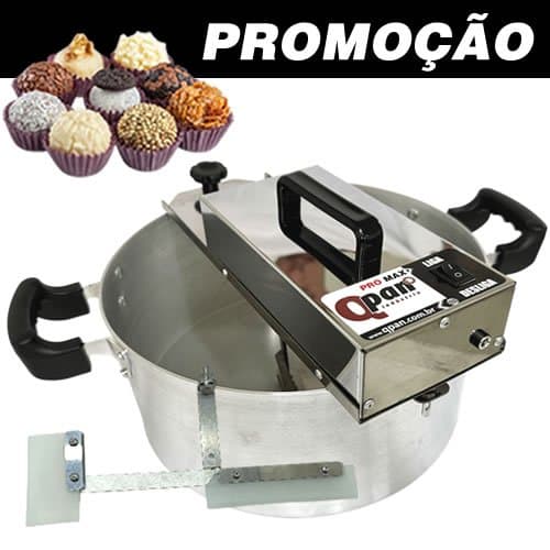 Panela Mexer Doces De Festa Brigadeiros Recheios Automática, em inox e alumínio,  8L Pro Max