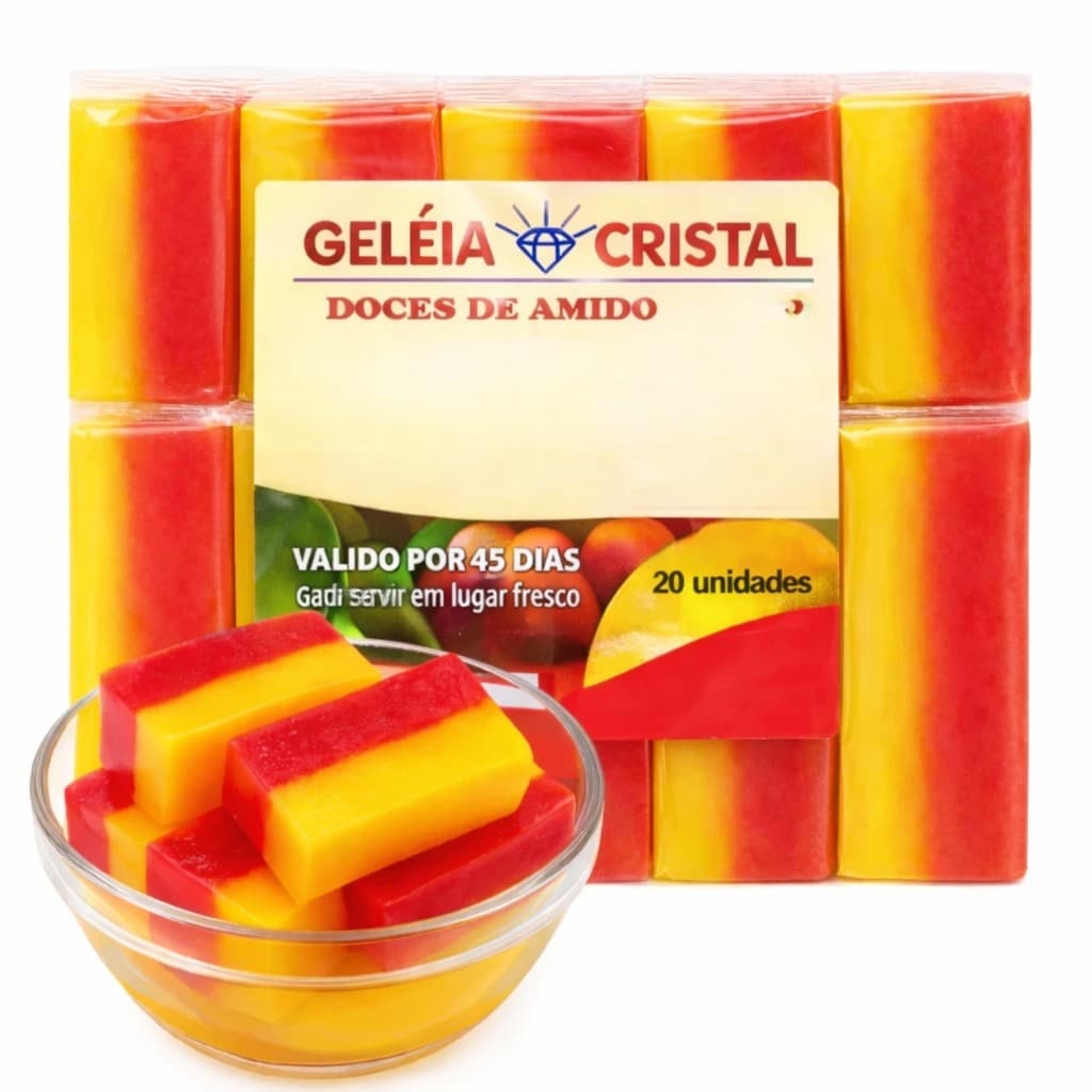 Geleia D´Água Tradicional 50g C/ 20 Unidades Fininha- Cristal