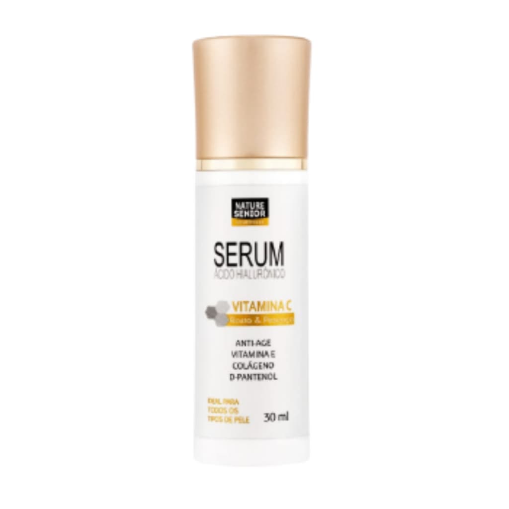 Sérum Ácido Hialurônico, Vitamina C e D-Pantanol - Skin Care Completo