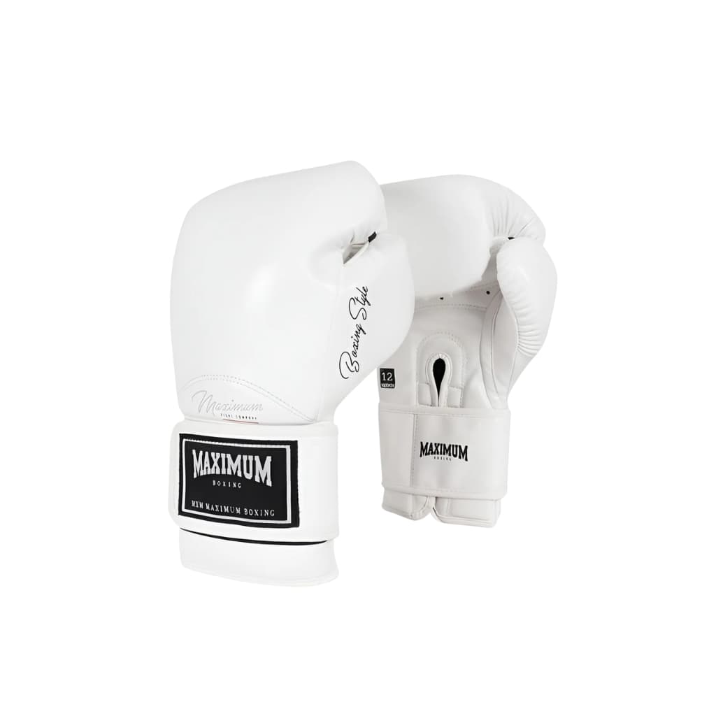 Luva Maximum Classic White- Boxe/Muay Thai