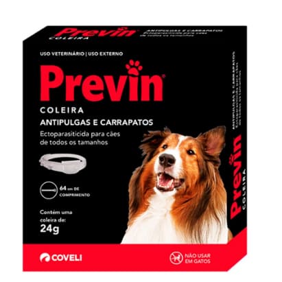 Coleira Anti-pulgas Previn 64cm - 24 G - COVELI