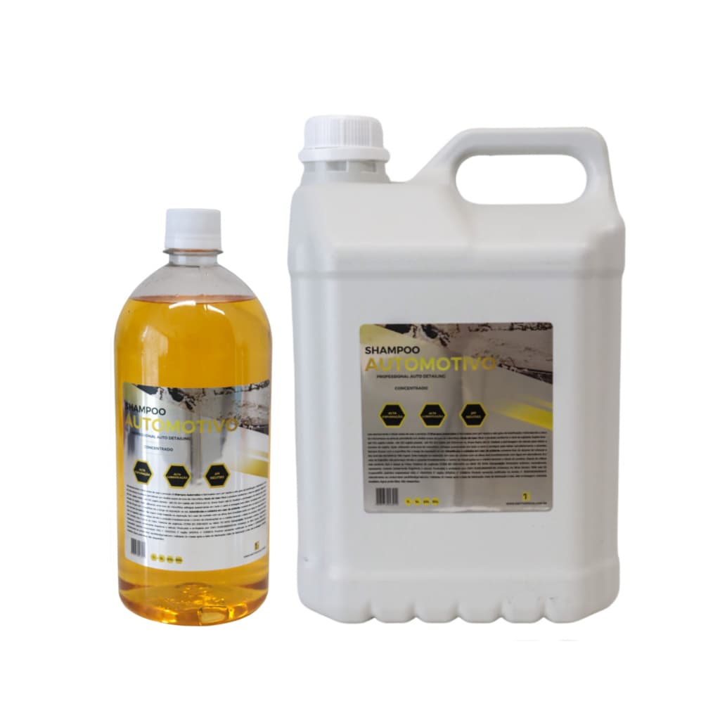 Shampoo Automotivo Concentrado Dritto 1L ou 5L Alta Espuma Diluição 1:80 Lavagem Rotativa Lava Jato