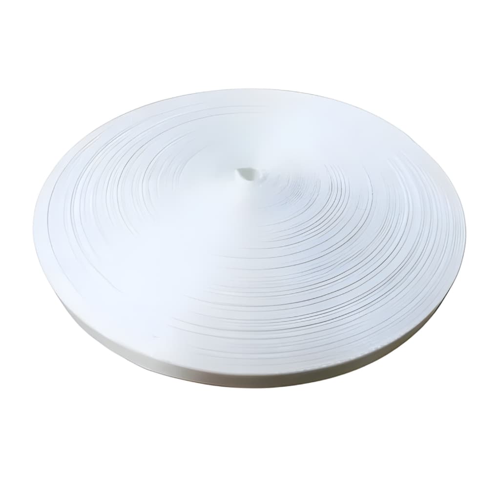 Fita Acetinada Branca 20mm x 500m para Sublimação | Ideal para Cordão de Crachá