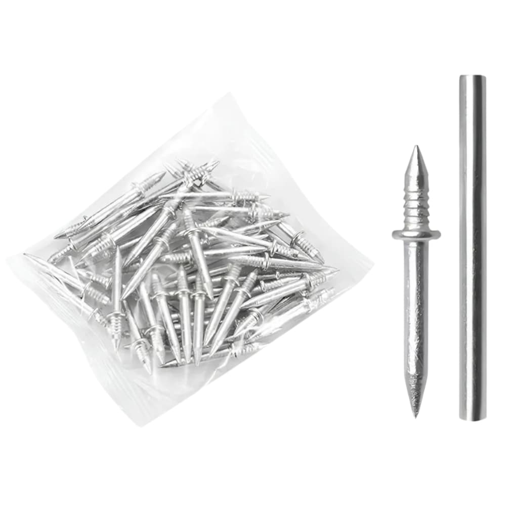 Kit 100 Prego Invisível para Rodapé de Madeira Parafusos Alta Rigidez e Penetração