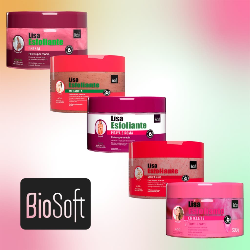 Esfoliante Corporal Soft Hair de Frutas 300g Pele Macia e Hidratada | Escolha o Seu