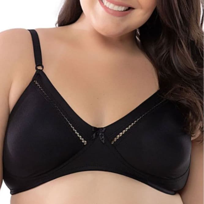 Sutiã Sem Bojo Alta Sustentação Soutien DelRio Original Microfibra Detalhes Delicados Ref 40344
