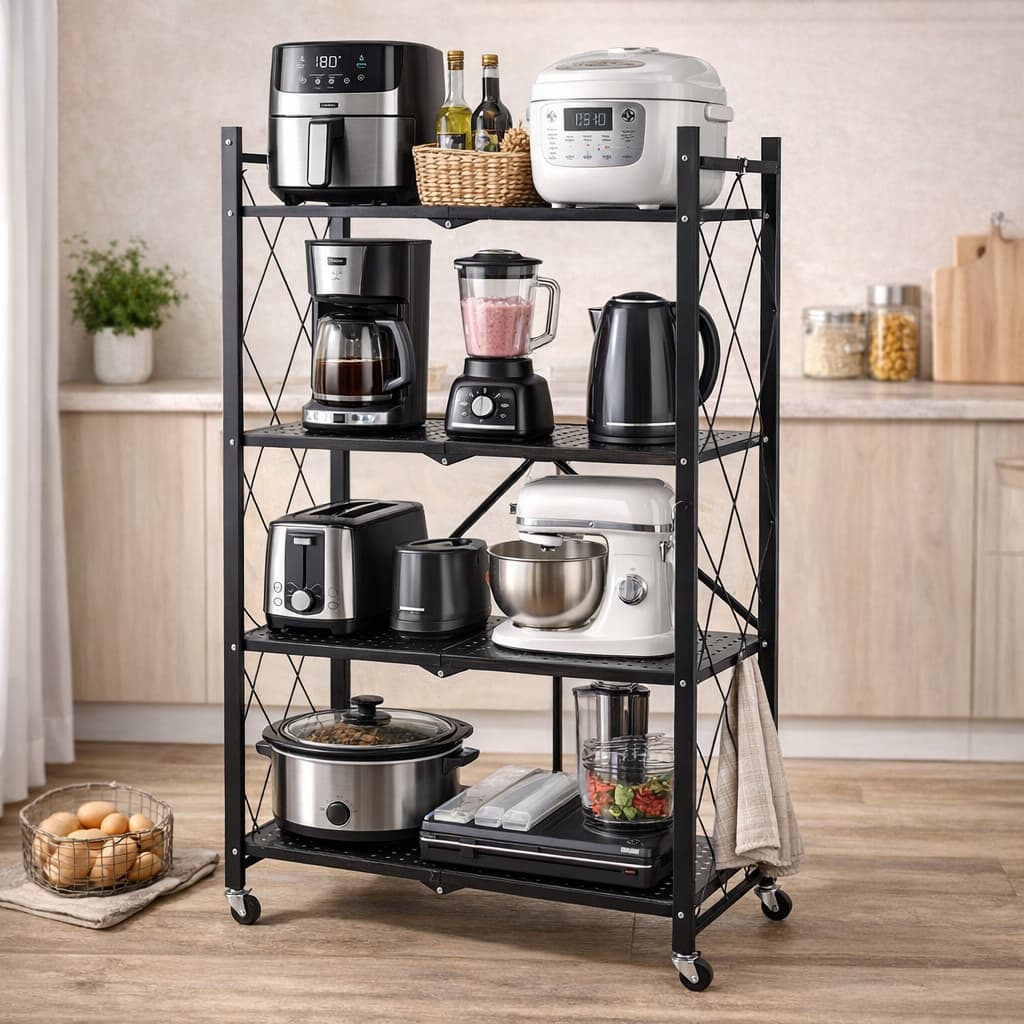 Estante Organizadora Modular Multiuso Com Rodinhas Movel Armario Organizador Facil Manuseio