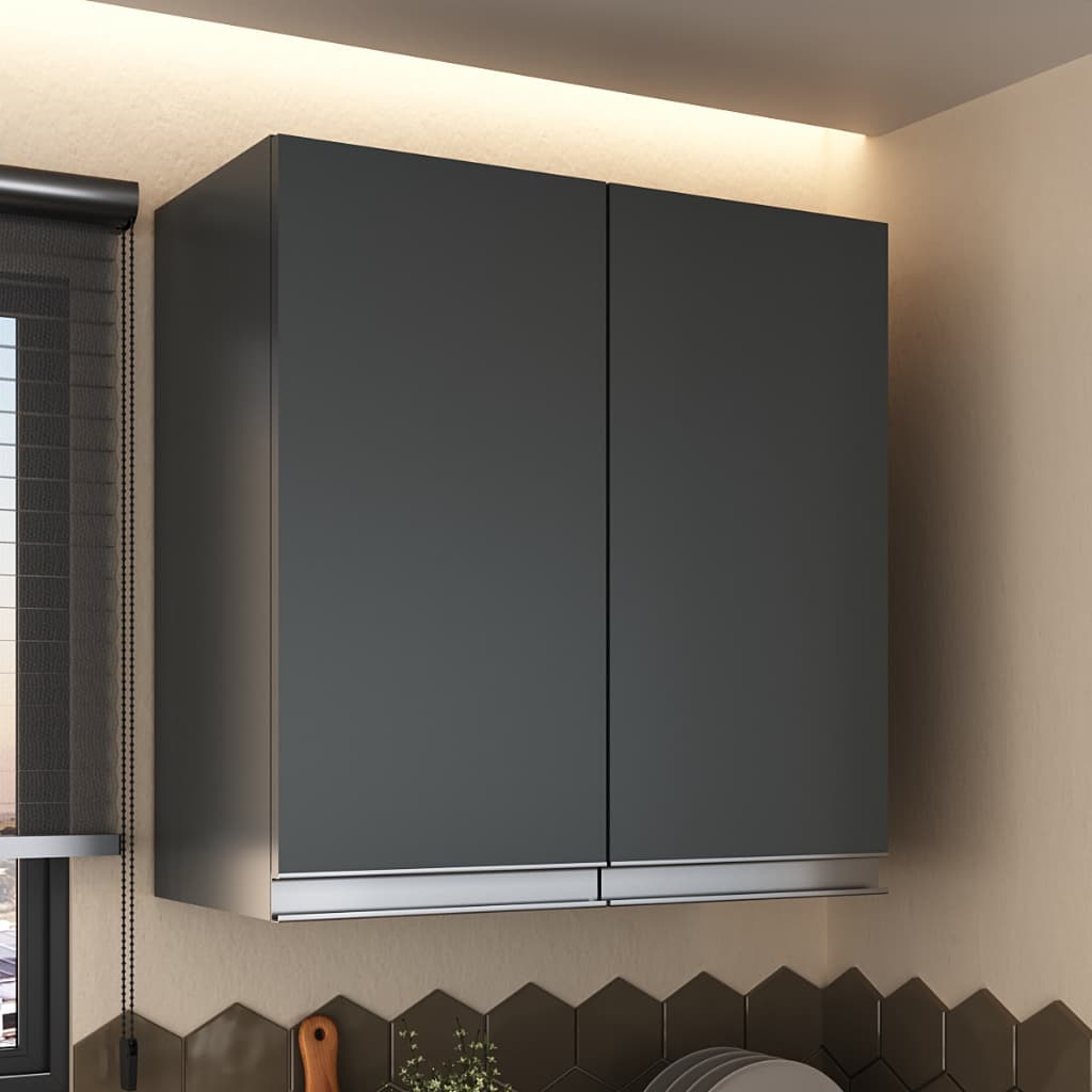 Armário Aéreo Multiuso Prático 60cm 2 Portas com Prateleira 100% MDF | Resistente e Funcional