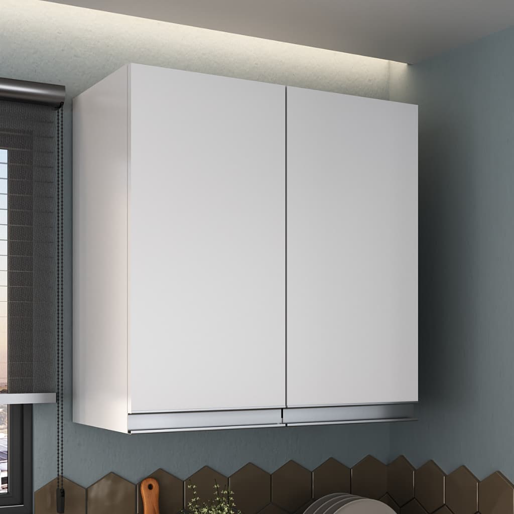 Armário Aéreo Multiuso Prático 60cm com Prateleira e 2 Portas 100% MDF | Compacto e Funcional