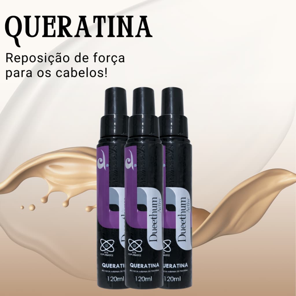Queratina 120ml | Proteína para Fortalecer e Proteger os Fios