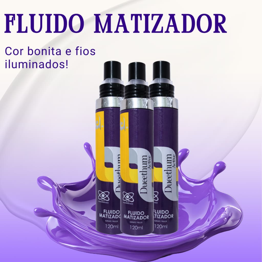 Fluido Matizador 120ml | Neutraliza Tons Amarelados | Brilho e Reflexos Frios