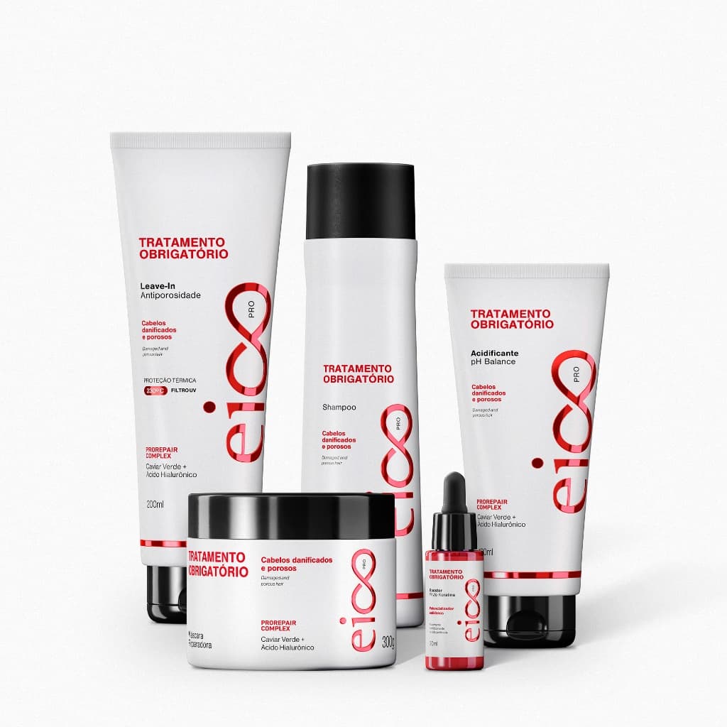Kit Avançado Leave-In Tratamento Obrigatório Eico Pro - 5 Produtos