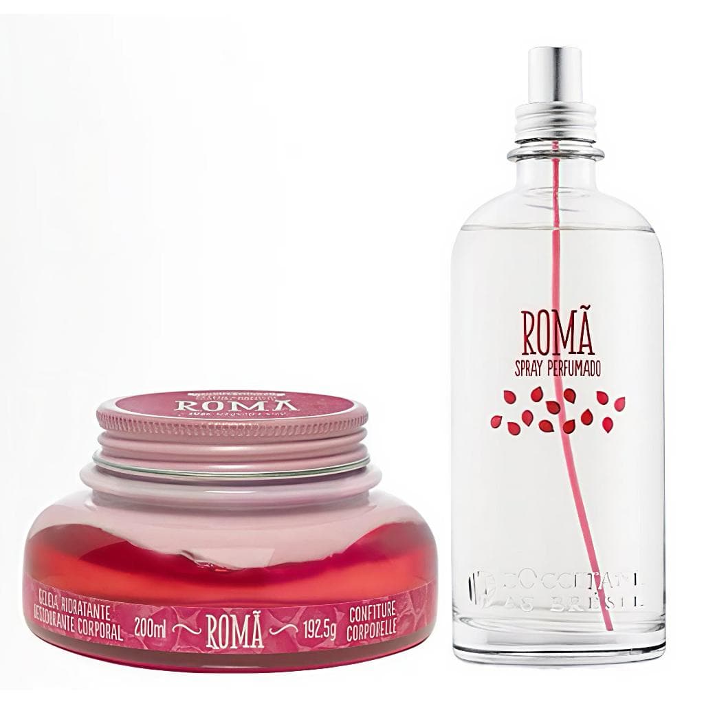 KIT Spray Perfumado Romã e Geleia Hidratante Desodorante Corporal Romã  - L’Occitane