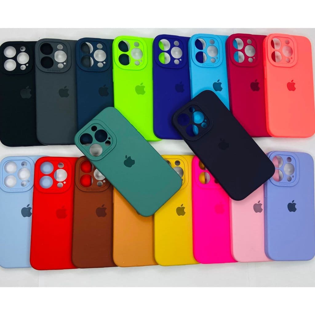 CAPINHA CASE PARA IPHONE 15 PRO A SILICONE INTERIOR AVELUDADA COM CÂMERA FECHADA......