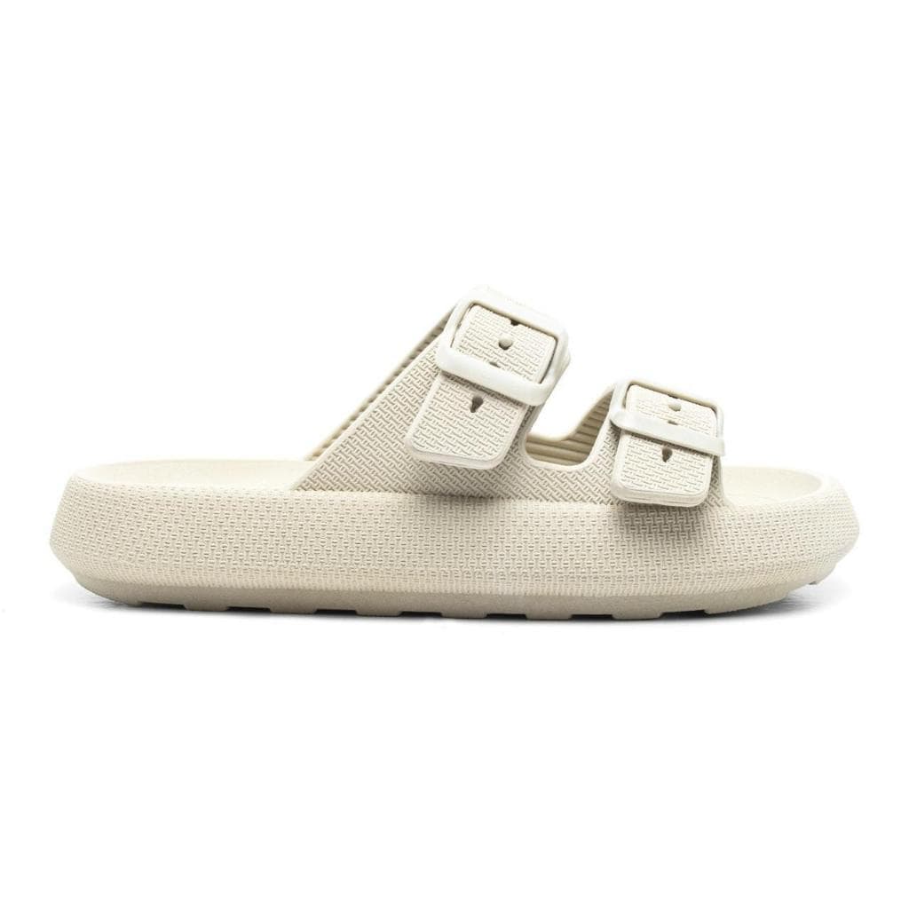 Chinelo Slide Nuvem Birken Usaflex L1 Conforto Casual Mega Promoção Oficial cor OFF ou Rosa