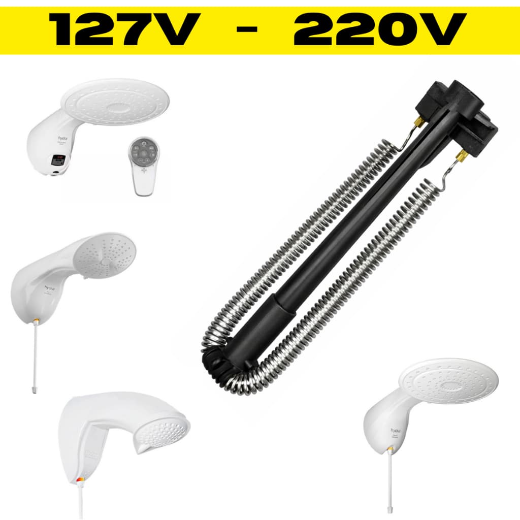 Resistência Chuveiro ThermoSystem ND Eletrônica Óptima Ducha Star Hydra 127v 220v 5500w 6800w 7700w
