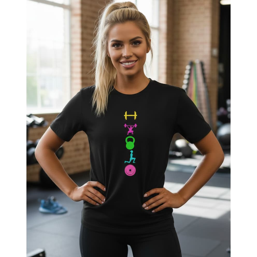 Camiseta Feminina Oversized Academia Treino Caminhada Gym Confortável Manga Curta 100% Algodão