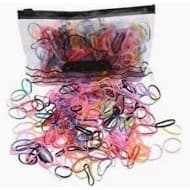 Elásticos de Cabelo Multicoloridos para Meninas com 500 Peças