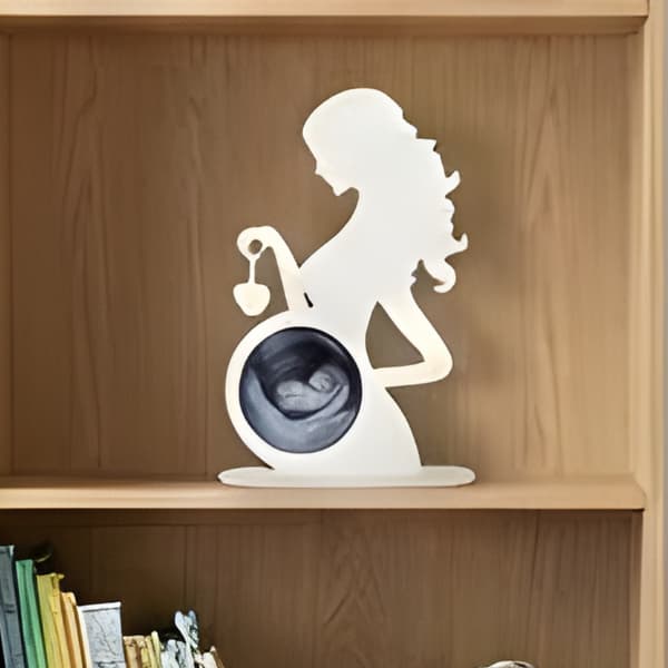 Porta Retrato para Foto de Ultrassom Ultrassonografia Gestação Mamãe Bebê