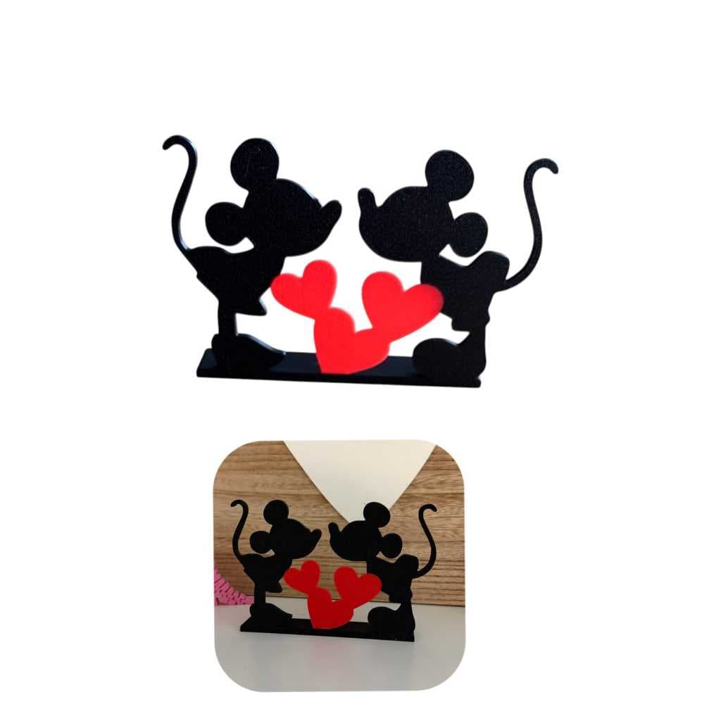 Decoração Minnie & Mickey com Coração