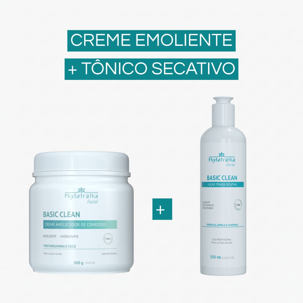 Kit Creme Emoliente + Tônico Secativo
