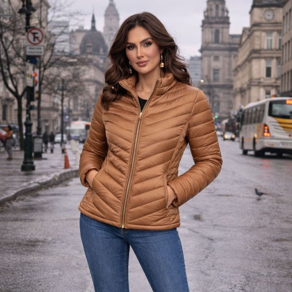 Jaqueta Feminina Puffer Bobojaco Capuz Frio Inverno Impermeavel