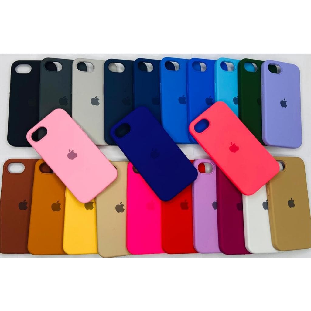 CAPINHA CASE PARA IPHONE 16E e 17E NORMAL A SILICONE INTERIOR AVELUDADA COM CÂMERA ABERTA