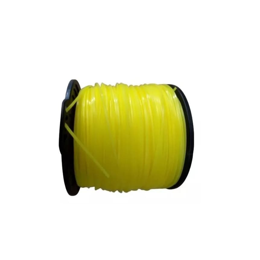 Rolo Bobina Fio Nylon Roçadeira 3mm Quadrado Super Resistente