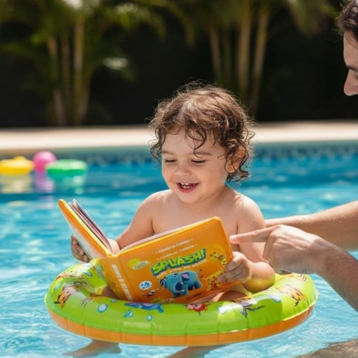Historinhasde Banho Bebê Amigos da Floresta Splash Macio Brinquedo Educativo