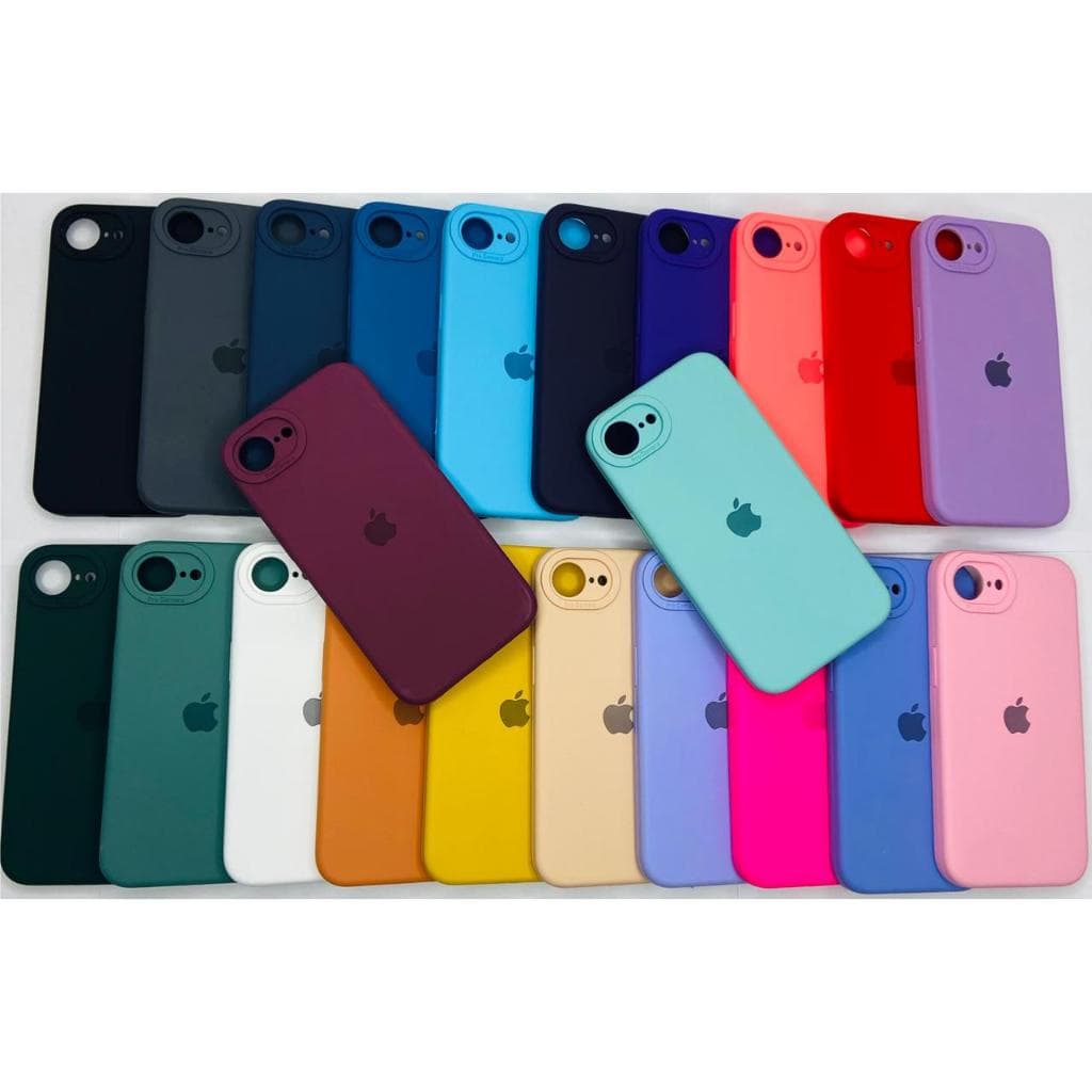 CAPA CAPINHA CASE PARA IPHONE 16E E 17E  NORMAL  A SILICONE INTERIOR AVELUDADA COM CÂMERA FECHADA......