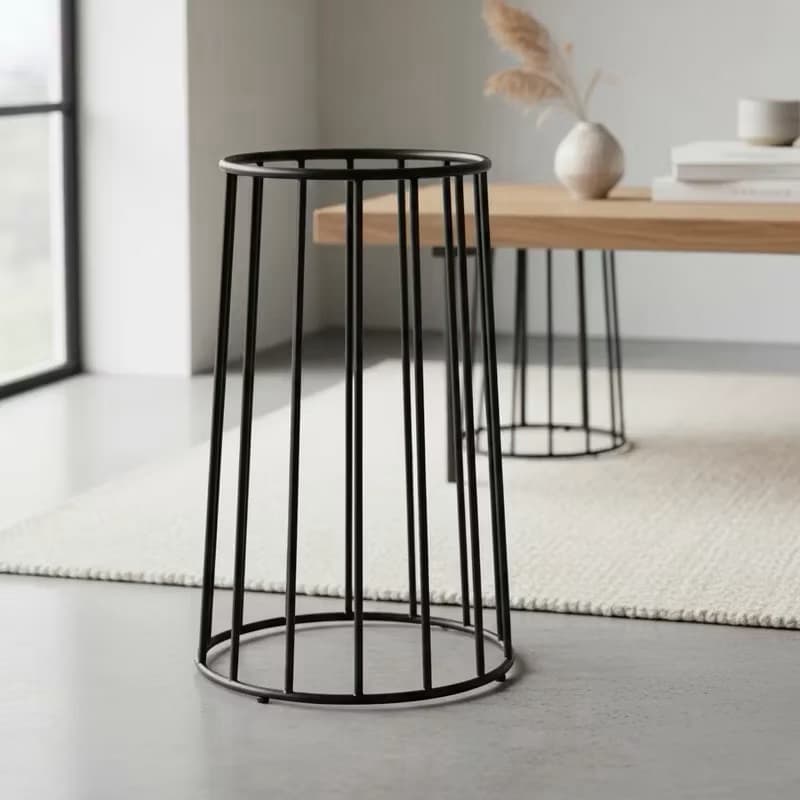 Base de Mesa Cone Aramado Ferro Metalon Reforçada Mesa Retangular